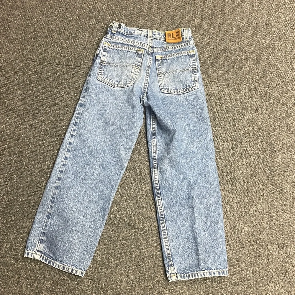 POLO Ralph Lauren vintage Y2K boys jeans size 7 straight fit classic wash - Picture 6 of 6